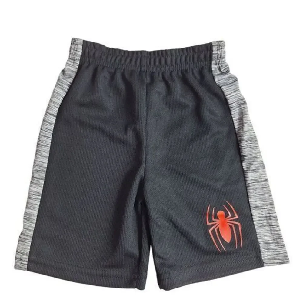 Marvel Spider-Man 5 Piece Set: Red T-shirt White T-shirt Shorts‎ Size 2 New